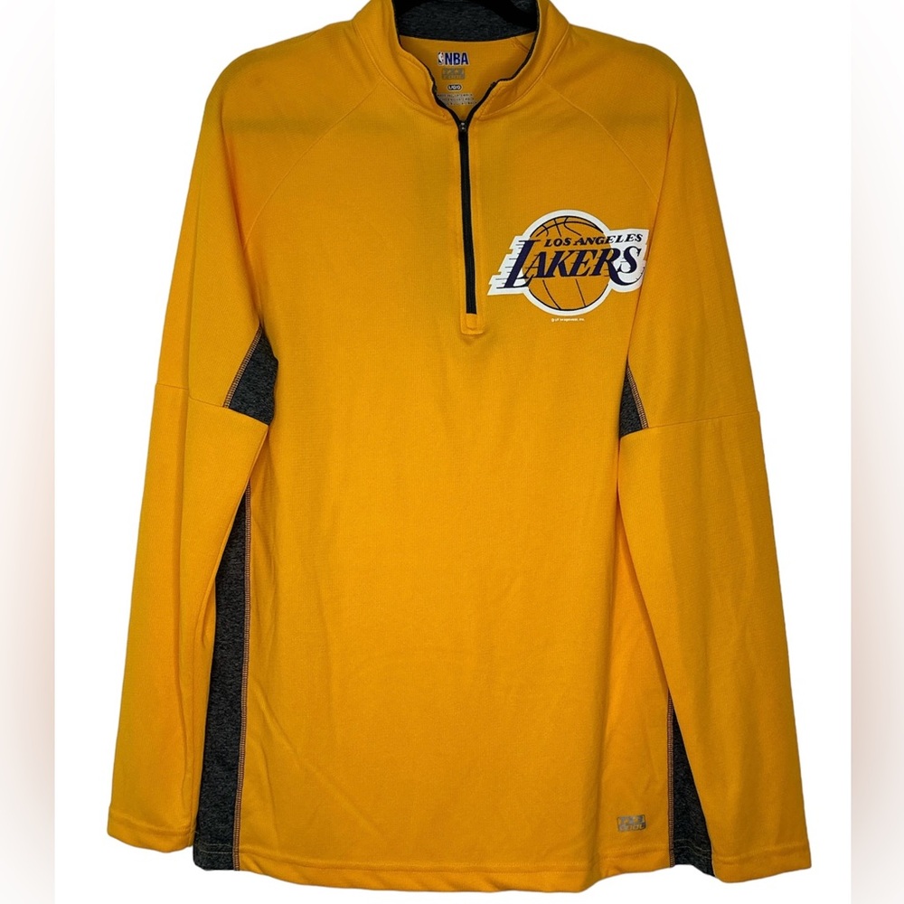 NBA Los Angeles‎ Lakers Men's TX3 Cool Quarter-Zip Pullover  Large.